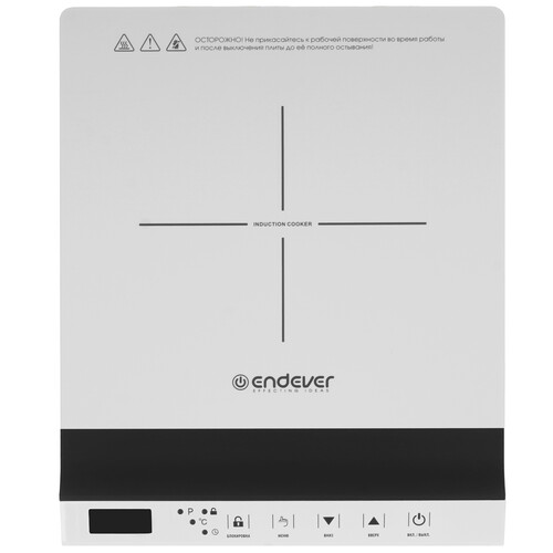 Купить Плита компактная электрическая Endever Skyline IP-68 белый  9229142. Характеристики, отзывы и цены в Донецке