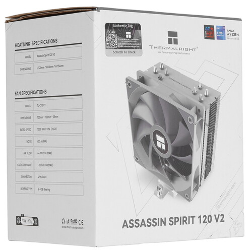 Купить Кулер для процессора Thermalright Assassin Spirit 120 V2 [AS120-V2]  5615420. Характеристики, отзывы и цены в Донецке