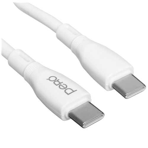 Купить Кабель круглый PERO USB Type-C - USB Type-C белый 3 м  5474215. Характеристики, отзывы и цены в Донецке