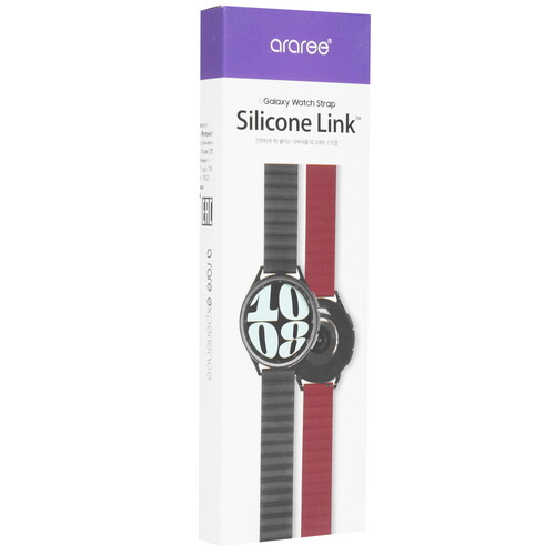 Купить Ремешок Araree для Samsung Galaxy Watch4/ 5/ 6/ 7/ FE бордовый/черный  9240508. Характеристики, отзывы и цены в Донецке