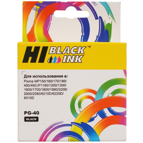 Купить Картридж Hi-Black HB-PG-40 черный  9263590. Характеристики, отзывы и цены в Донецке