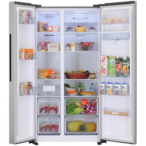 Купить Холодильник Side by Side   Gorenje NRR9185EAXLWD серебристый  9013494. Характеристики, отзывы и цены в Донецке