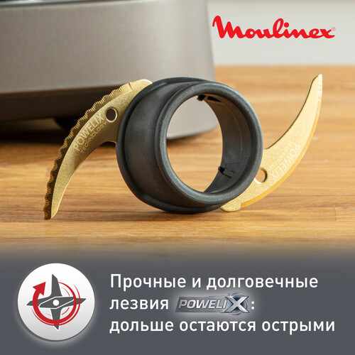 Купить Кухонный комбайн Moulinex FP827E10 серебристый  5301778. Характеристики, отзывы и цены в Донецке