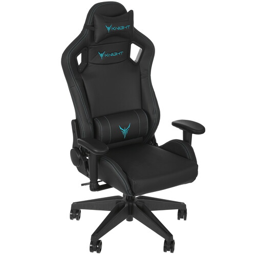 Купить Кресло игровое Knight Outraider Smile черный  5422520. Характеристики, отзывы и цены в Донецке