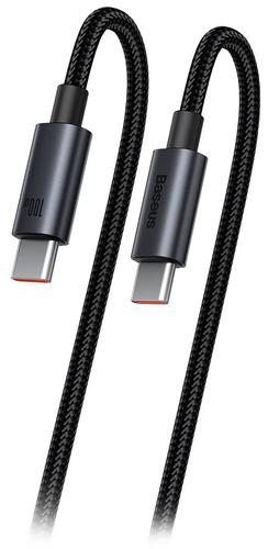 Купить Кабель круглый Baseus USB Type-C - USB Type-C черный 1 м  5627539. Характеристики, отзывы и цены в Донецке
