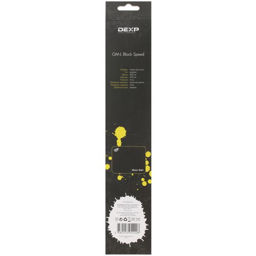 Купить Коврик DEXP GM-L Black Speed  черный  1395955. Характеристики, отзывы и цены в Донецке