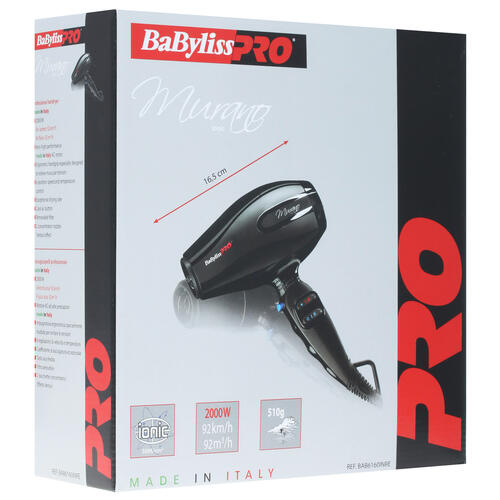Купить Фен BaByliss Pro Murano черный  1247280. Характеристики, отзывы и цены в Донецке