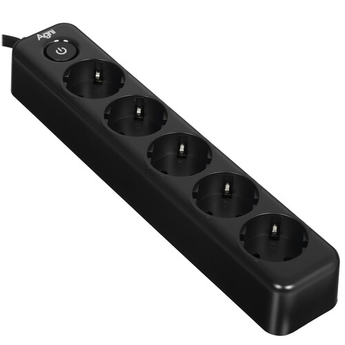 Купить Сетевой фильтр AGNI TP-FD5E черный  9289329. Характеристики, отзывы и цены в Донецке