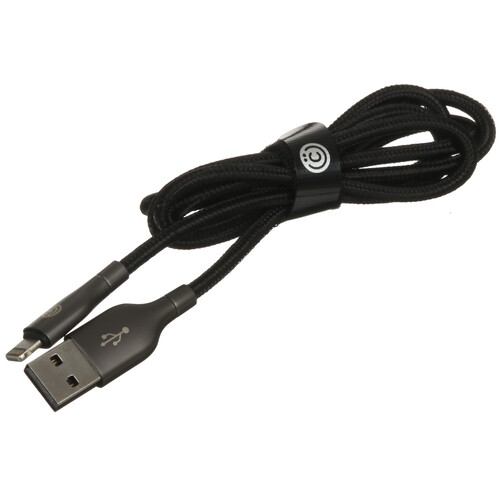 Купить Кабель круглый ВСЕГАЗИН Lightning 8-pin - USB 2.0 Type-A черный 1 м  5482501. Характеристики, отзывы и цены в Донецке