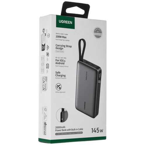 Купить Портативный аккумулятор Ugreen PB551 серый  5643514. Характеристики, отзывы и цены в Донецке
