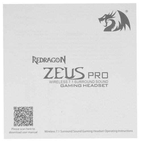 Купить Беспроводные/проводные наушники Redragon Zeus Pro черный 2024  5616173. Характеристики, отзывы и цены в Донецке