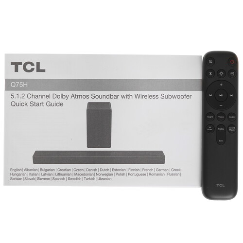 Купить Саундбар TCL Q75H черный  5485623. Характеристики, отзывы и цены в Донецке