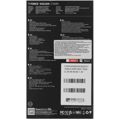 Купить Оперативная память Team Group T-Force Vulcan  5635692. Характеристики, отзывы и цены в Донецке