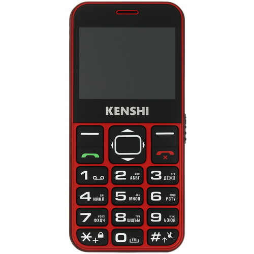 Купить Сотовый телефон KENSHI Senior 232 красный/черный  9193352. Характеристики, отзывы и цены в Донецке