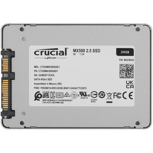 Купить 250 ГБ 2.5" SATA накопитель Crucial MX500 [CT250MX500SSD1]  5073027. Характеристики, отзывы и цены в Донецке
