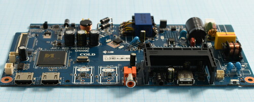 Купить Плата (Main + Power) для телевизора DEXP H32F7100C [JUC7.820.00258695] (широкий разъем LVDS) (no tuner)  5082093. Характеристики, отзывы и цены в Донецке