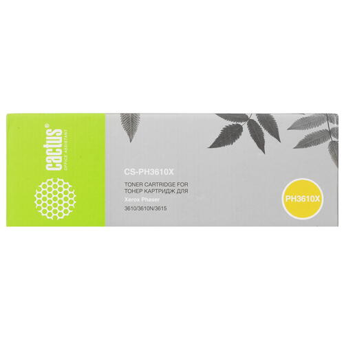 Купить Картридж лазерный Cactus CS-PH3610X 106R02723 черный, с чипом  8159196. Характеристики, отзывы и цены в Донецке
