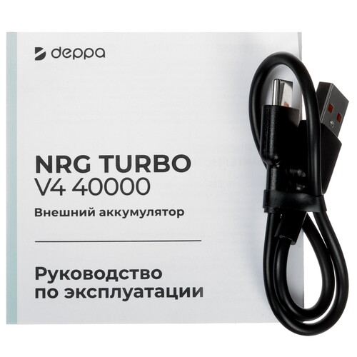Купить Портативный аккумулятор DEPPA NRG Turbo V4 черный  5605721. Характеристики, отзывы и цены в Донецке
