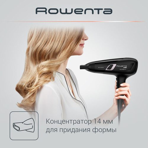 Купить Фен Rowenta Studio Dry Glow CV5820F0 черный  5604225. Характеристики, отзывы и цены в Донецке