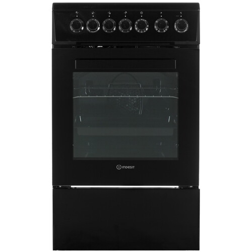 Купить Электрическая плита Indesit ISV5F1HB черный  9306996. Характеристики, отзывы и цены в Донецке