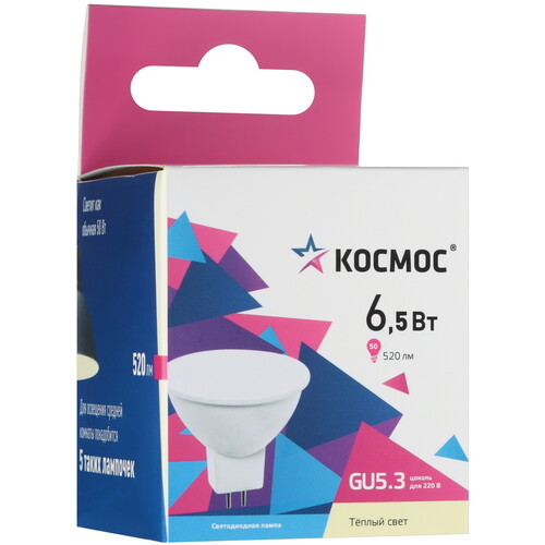 Купить Лампа светодиодная Космос LkecLED6.5wJCDRC30  9112137. Характеристики, отзывы и цены в Донецке