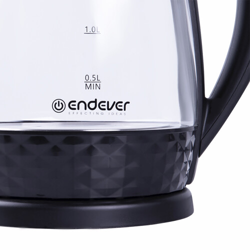 Купить Электрочайник Endever Skyline KR-337G черный  5367959. Характеристики, отзывы и цены в Донецке