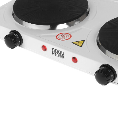 Купить Плита компактная электрическая Goodhelper ES-20P10 белый  9901071. Характеристики, отзывы и цены в Донецке