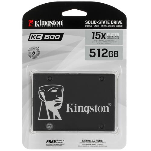 Купить 512 ГБ 2.5" SATA накопитель Kingston KC600 [SKC600/512G]  5046312. Характеристики, отзывы и цены в Донецке
