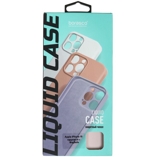 Купить Накладка  BoraSCO Liquid Case для Apple iPhone 15 розовый  5601742. Характеристики, отзывы и цены в Донецке