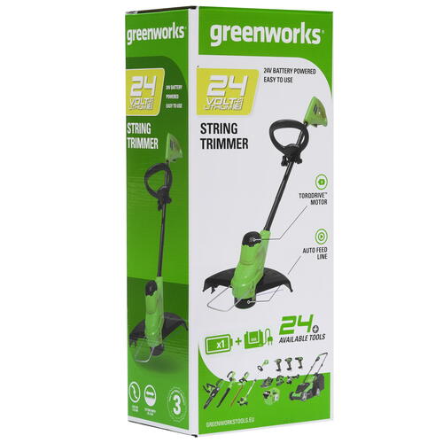 Купить Триммер аккумуляторный GreenWorks G24LT25K2 24V  9969006. Характеристики, отзывы и цены в Донецке