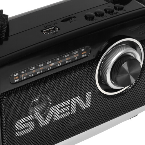 Купить Радиоприемник SVEN SRP-155 черный  5624162. Характеристики, отзывы и цены в Донецке