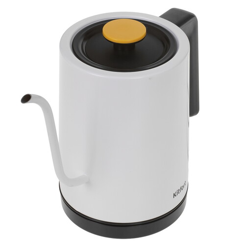 Купить Электрочайник для кофе Kitfort КТ-6642 белый  9074015. Характеристики, отзывы и цены в Донецке
