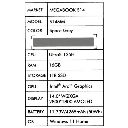 Купить 14" Ноутбук Tecno Megabook S14MM серый  5636399. Характеристики, отзывы и цены в Донецке