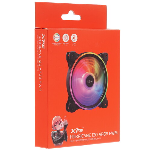 Купить Вентилятор ADATA XPG HURRICANE 120 ARGB PWM  черный  5418820. Характеристики, отзывы и цены в Донецке