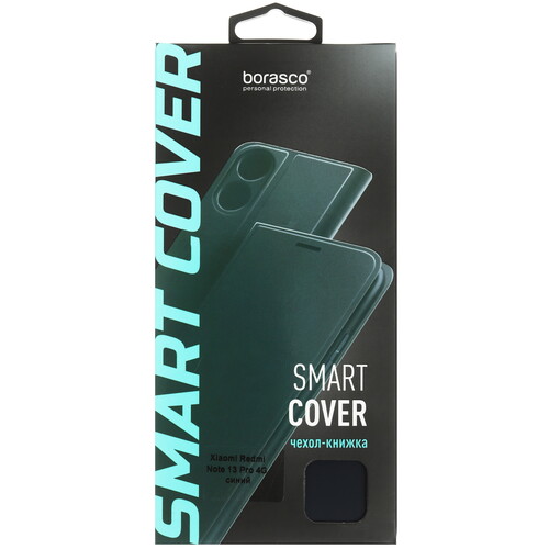Купить Чехол-книжка  BoraSCO Smart Cover для POCO M6 Pro/ Xiaomi Redmi Note 13 Pro синий  5473637. Характеристики, отзывы и цены в Донецке