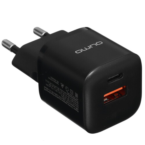 Купить Сетевое зарядное устройство QUMO Energy PD 20W черный  5627902. Характеристики, отзывы и цены в Донецке