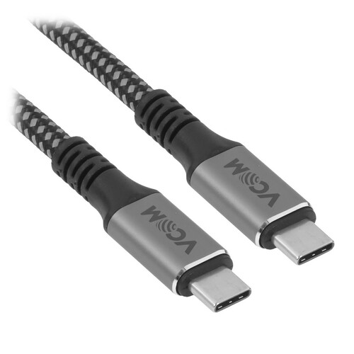 Купить Кабель круглый VCOM USB Type-C - USB Type-C черный 1.2 м  5471697. Характеристики, отзывы и цены в Донецке