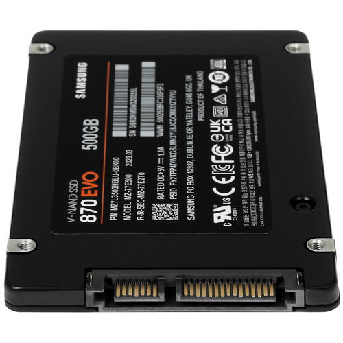 Купить 500 ГБ 2.5" SATA накопитель Samsung 870 EVO [MZ-77E500B/KR]  5412720. Характеристики, отзывы и цены в Донецке