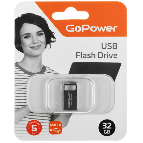 Купить Память USB Flash 32 ГБ GoPower [00-00027358]  5485545. Характеристики, отзывы и цены в Донецке
