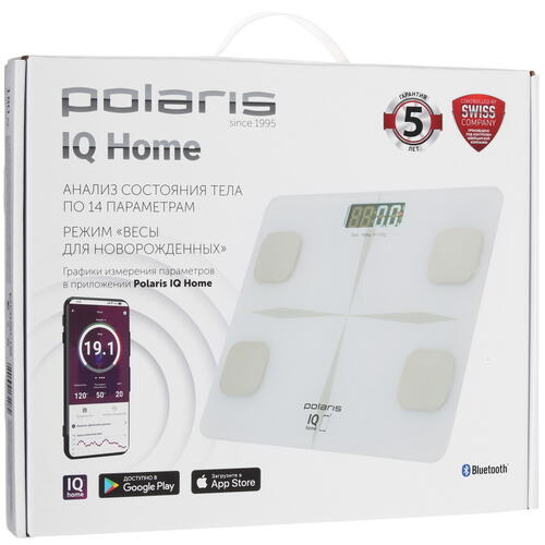 Купить Весы Polaris PWS 1894 IQ Home белый  9086992. Характеристики, отзывы и цены в Донецке