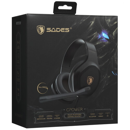 Купить Проводные наушники SADES SA-716 CPower голубой 2024  5609791. Характеристики, отзывы и цены в Донецке