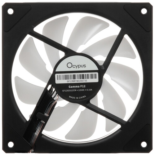 Купить Реверсный вентилятор Ocypus Gamma F12 BK ARGB Reverse Blade  5490783. Характеристики, отзывы и цены в Донецке