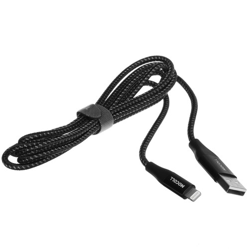 Купить Кабель круглый MOCOLL Lightning 8-pin MFI - USB 2.0 Type-A черный 1.5 м  5470430. Характеристики, отзывы и цены в Донецке