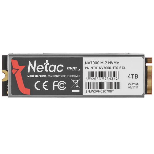 Купить 4000 ГБ M.2 NVMe накопитель Netac NV7000 [NT01NV7000-4T0-E4X]  9920066. Характеристики, отзывы и цены в Донецке