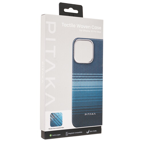 Купить Накладка  Pitaka Tactile Woven Case для Apple iPhone 16 Pro Max синий/голубой  5492733. Характеристики, отзывы и цены в Донецке