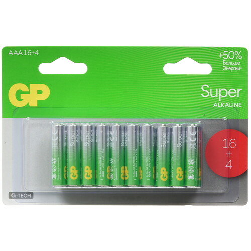 Купить Батарейка GP Super Alkaline AAA (LR03/FR03)  5626883. Характеристики, отзывы и цены в Донецке