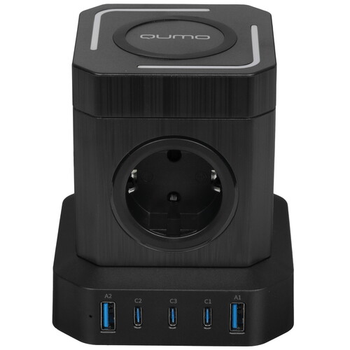 Купить Сетевой фильтр Qumo Power Block System PD1 SFU2PD черный  5489821. Характеристики, отзывы и цены в Донецке