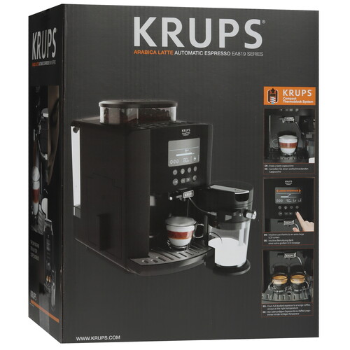 Купить Кофемашина автоматическая Krups Arabica EA819N10 черный  8141996. Характеристики, отзывы и цены в Донецке