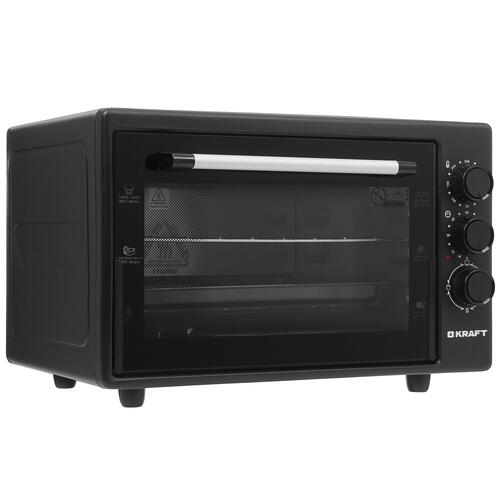 Купить Мини-печь Kraft KF-MO 3200 BL черный  5333038. Характеристики, отзывы и цены в Донецке