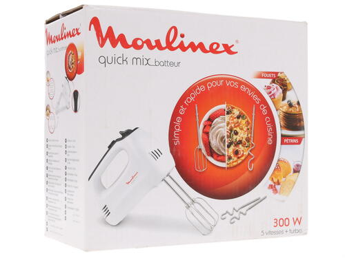 Купить Миксер Moulinex Quick Mix HM3101B1 белый  1223894. Характеристики, отзывы и цены в Донецке
